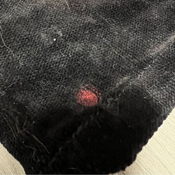 Vintage JNCO flare leg pants in black velvet with red gothic velvet bottoms sz 3 - Picture 11 of 13